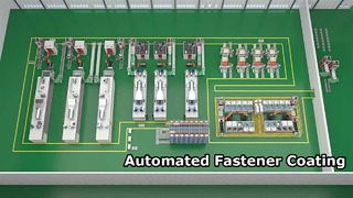 Ψηφιακή ευφυής γραμμή επίστρωσης, πλήρως αυτοματοποιημένη: καθαρισμός, αμμοβολή, επίστρωση, πυροσυσσωμάτωση